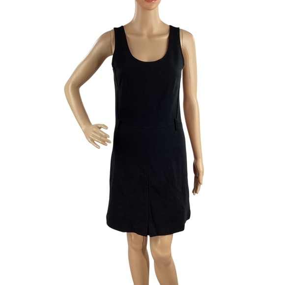 Banana Republic Black Scoop Neck Sheath Mini Dress Size S - Picture 1 of 6